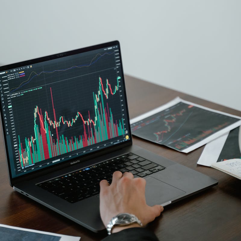 Laptop showing analytics