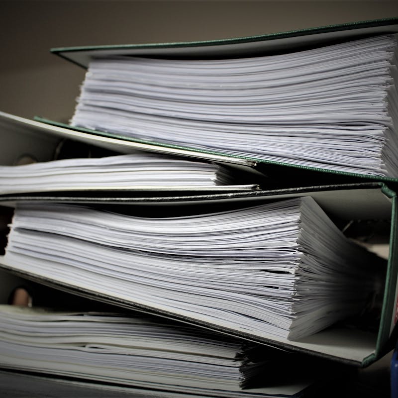 Stack of documents
